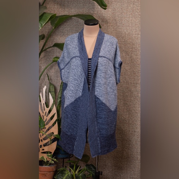 Open Long Sleeveless Knit Cardigan Gap - Picture 1 of 11